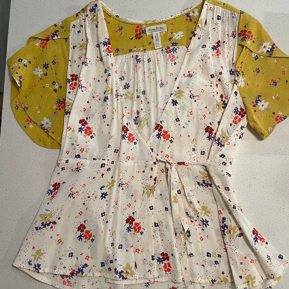Anthropologie Wrap Shirt, Size 2.